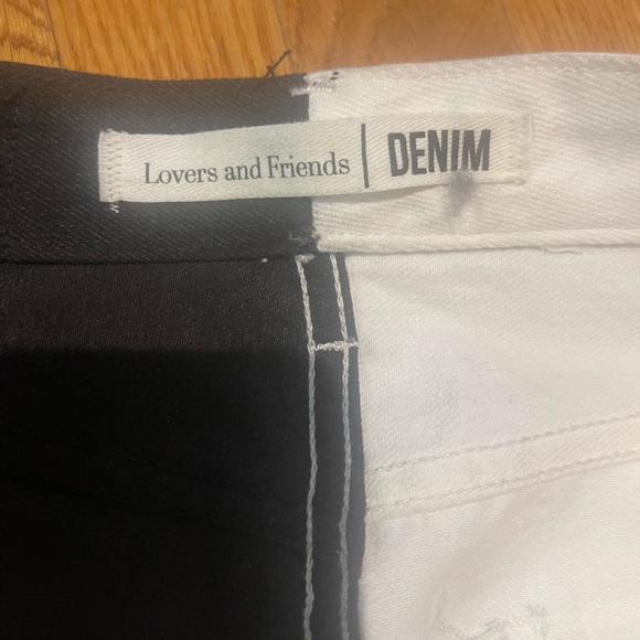 Lovers + Friends black and white denim. Size 26 - Picture 3 of 4